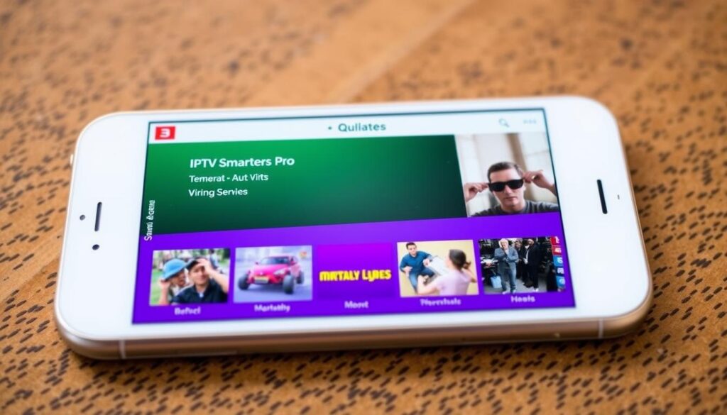 Image of IPTV Smarters Pro on an iPhone